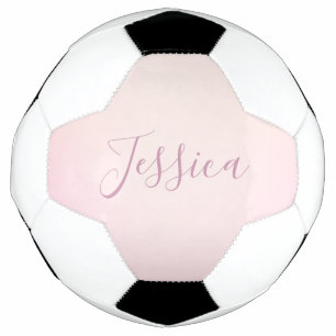 Bola De Futebol Seu Nome Sombreado Suave de Letra Elegante
