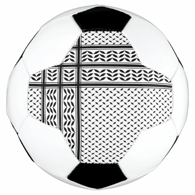 Bola De Futebol Símbolo Keffiyeh do Padrão de Resistência Palestin (Frente)