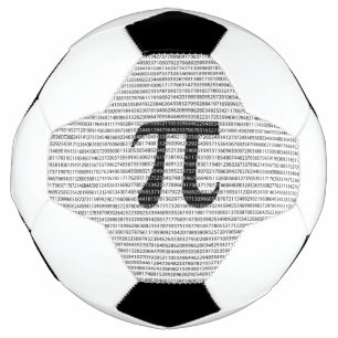 Bola De Futebol Símbolo matemático original do número preto pi dia