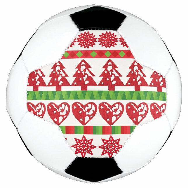 Bola De Futebol Símbolos natalinos (Frente)