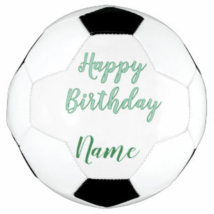 Bola De Futebol simples feliz aniversário minimal adicione seu nom