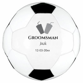 Bola De Futebol SIMPLES MINIMAL adicionar seu nome padrinho de cas