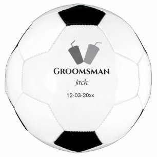 Bola De Futebol SIMPLES MINIMAL adicionar seu nome padrinho de cas