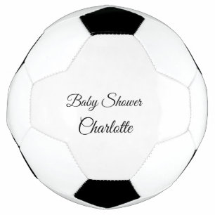 Bola De Futebol SIMPLES MINIMAL.CUTE ADICIONE O NOME DO BEBÊ Chuvi