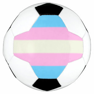 Bola De Futebol Sinalizador do Orgulho Transgênero de Queda