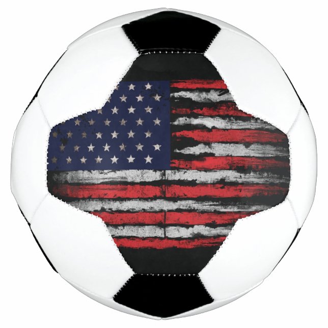Bola De Futebol Sinalizador Grunge U.S.A (Frente)