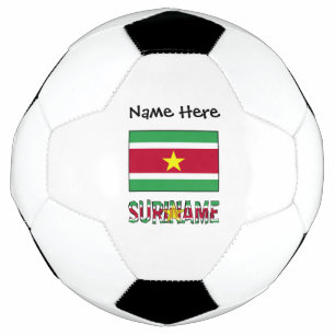 Bola De Futebol Sinalizador Suriname Surinamês Personalizado