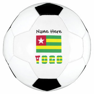 Bola De Futebol Sinalizador Togo e Togolês Personalizado