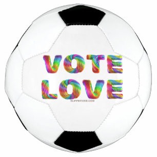 Bola De Futebol SlipperyJoe voto amor igualdade pelo de arco-íris