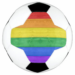 Bola De Futebol SlipperyJoe's clássico arco-íris tátil feito à mão