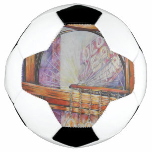 Bola De Futebol Somos Todas Mães Voando Ao Redor Da Mesma Luz.