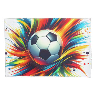 Bola de Futebol Splash Futurista Abstrato