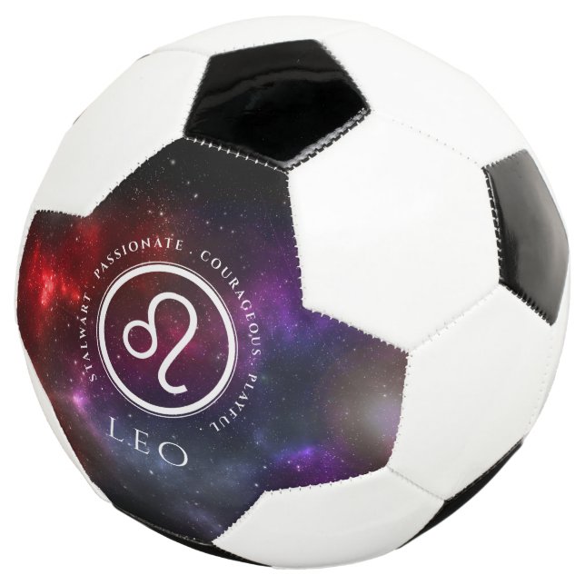Bola De Futebol Starfield Leo Lion Western Zodiac (Três quartos)
