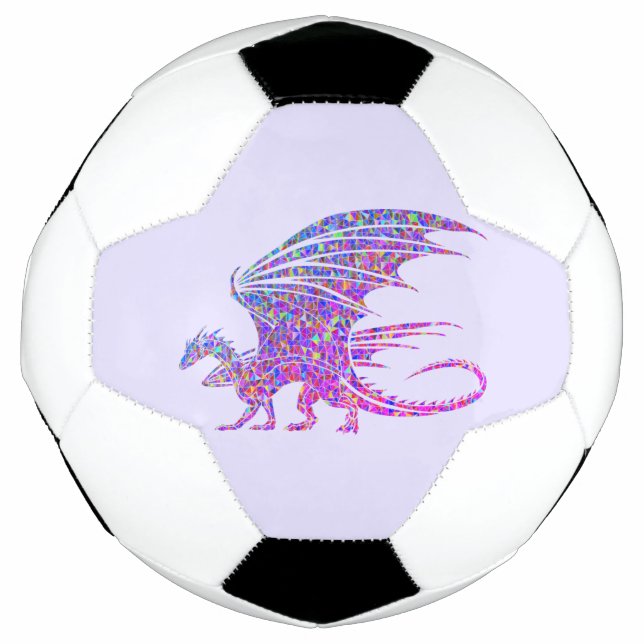 Bola De Futebol Surpreendente Dragão Mosaico (Frente)