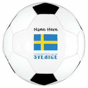 Bola De Futebol Sverige och Svenska Flagge Personalizado