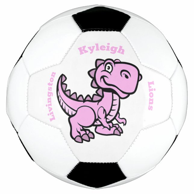 Bola De Futebol T Rex Soccer Ball - Rosa (Frente)