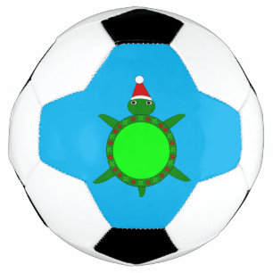 Bola De Futebol Tartaruga-de-Natal giro com casca de flores