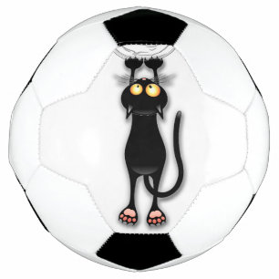 Bola De Futebol Tecido de Arranque de Caracteres Engraçado de Cat