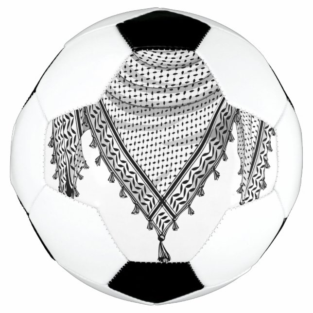 Bola De Futebol Tecido Tradicional do Keffiyeh Scarf Palestino (Frente)
