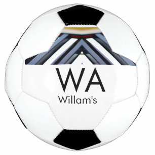 Bola De Futebol Teclas de piano preto e branco adicionar nome letr