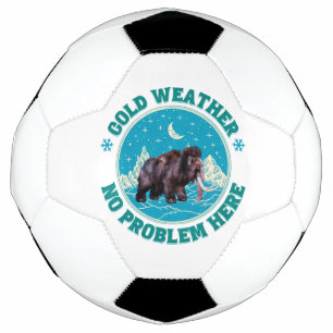 Bola De Futebol Tempo frio, nenhum problema aqui! Diversão do Mamu