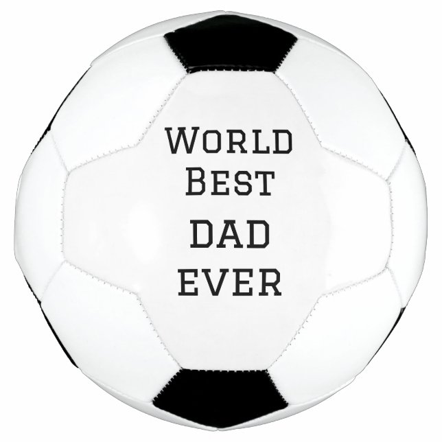 Bola De Futebol Texto esportivo do melhor pai do mundo (Frente)