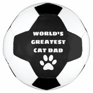 Bola De Futebol Texto personalizado do maior Pai de Cat do mundo p