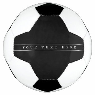 Bola De Futebol Texto Simples Elegante & Listras Finas