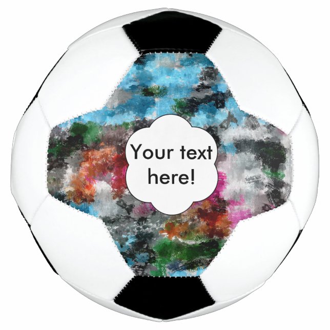 Bola De Futebol Textura colorida (Frente)