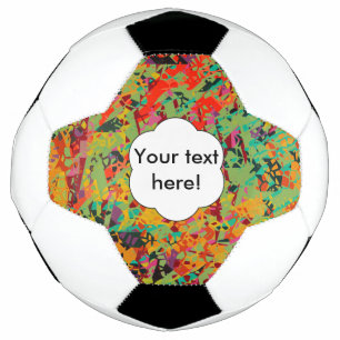 Bola De Futebol Textura de orifícios coloridos