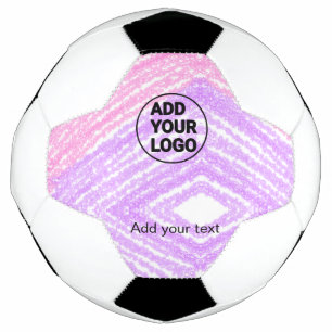 Bola De Futebol Textura simples de brilho rosa adicionar logotipo