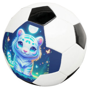 Bola De Futebol Tigre colorido bonito Holográfico
