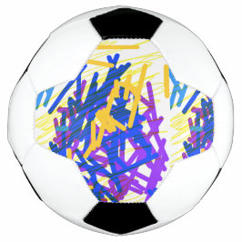 Bola De Futebol Tinta Festiva Moderna Abstrato