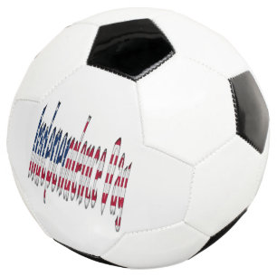Bola De Futebol Tipografia dos EUA da bandeira dos Estados Unidos