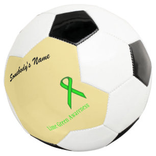 Bola De Futebol Tmpl de fita padrão do verde limão por Kenneth Yon