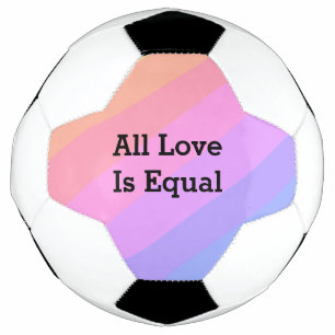 Bola De Futebol Todo amor é igual mês do orgulho do arco-íris LGBT