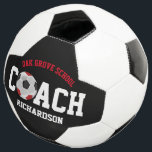 Bola De Futebol Treinador de Esporte do Futebol - Vermelho<br><div class="desc">Bola de Futebol. Este é o presente perfeito para um treinador de futebol. ⭐ Este produto é 100% personalizável. Os gráficos e o texto podem ser adicionados, excluídos, movidos, redimensionados, alterados, rodados etc... ⭐ 99% dos meus designs na minha loja são feitos em camadas. Isso facilita o redimensionamento e a...</div>
