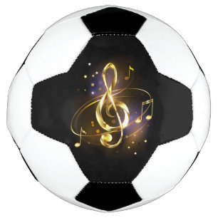 Bola De Futebol Trevo de Fada em Ouro Música