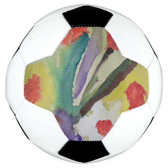 Bola De Futebol Tulipas de abstrato e Flores de Mola (Frente)