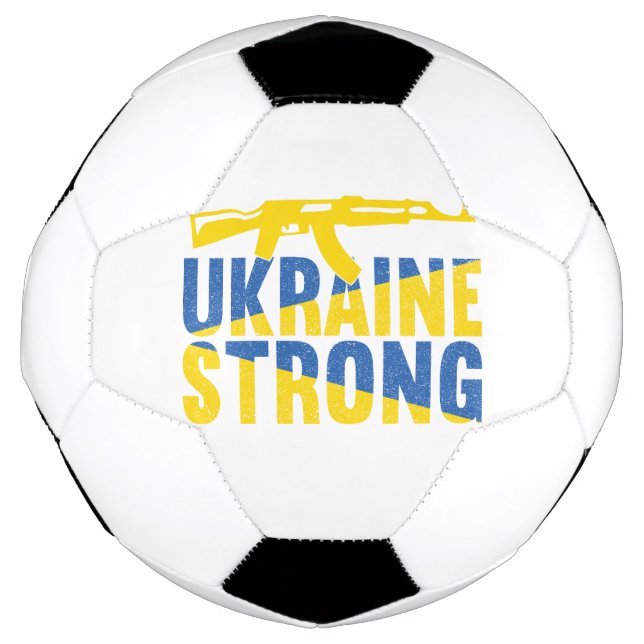 Bola De Futebol Ucrânia: Forte apoio à Ucrânia (Frente)