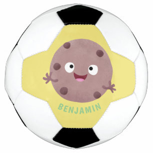 Bola De Futebol Um desenho animado de biscoito de chocolate inteli