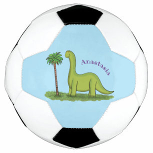 Bola De Futebol Um desenho animado de brontosaurus dinossauros, ve