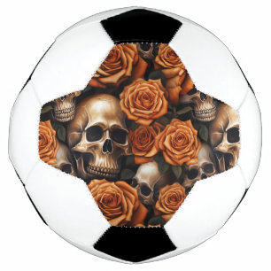 Bola De Futebol Um desenho da série A Skull and Roses 9
