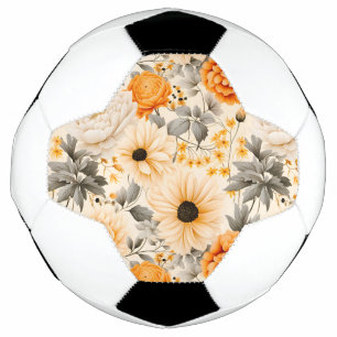 Bola De Futebol Um Design de Série Floral de Outono 1