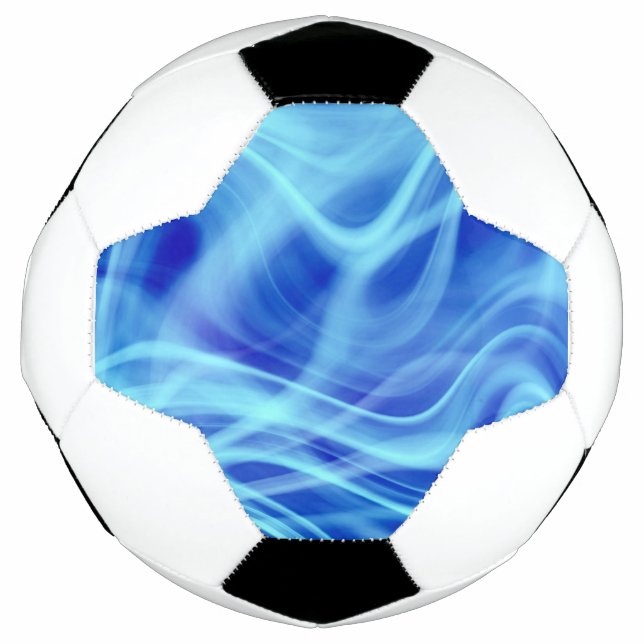 Bola De Futebol Um Nevoeiro Azul Místico (Frente)