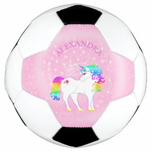 Bola De Futebol Unicorn - Arco-Íris Cor-de-rosa - Pessoal