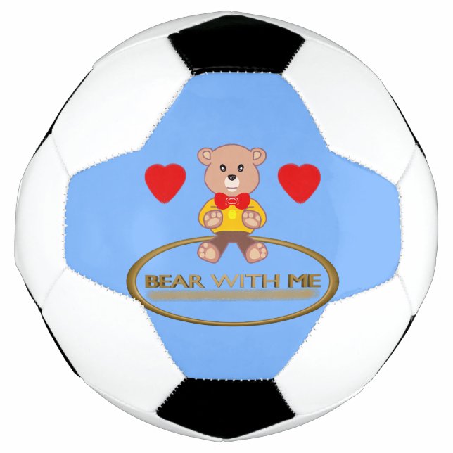 Bola De Futebol Urso de Pelúcia  (Frente)
