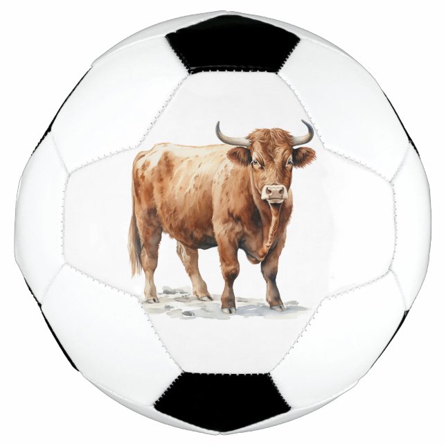 Bola De Futebol Vaca Highland (Frente)