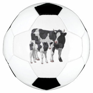 Bola De Futebol Vaca Holstein e Vitelo