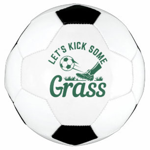Bola De Futebol Vamos chutar um pouco de grama